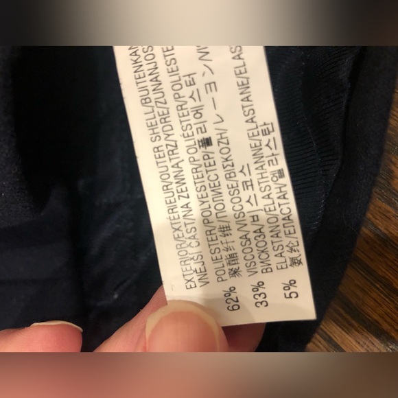 Zara Girls Navy Blue Pea Coat , toddler 2t 3T - Picture 5 of 5